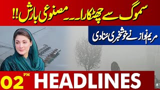 Getting Rid Of Smog  Maryam Nawaz gave good news  News Headlines 02 PM  16NOV 2024 [upl. by Anoif]