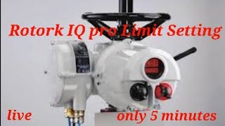 Rotork IQ actuator Limit setting Automation City works by Sandip [upl. by Boehike664]