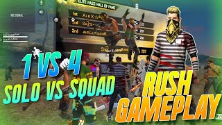 SOLO VS SQUAD RANKED HIGHLIGHTS  BEST KILLING MONTAGE  FREE FIRE BATTLEGROUND [upl. by Hijoung884]