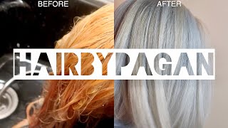 GET RID OF ORANGE HAIR AT HOME FOR CHEAP [upl. by Eyoj]