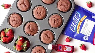 Chocolate Cupcakes with Strawberry filling [upl. by Acireh]