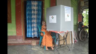 Loksabha Election in Tripura Home Voting Started [upl. by Allina]