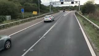 M5 Motorway 🏴󠁧󠁢󠁥󠁮󠁧󠁿to M4 ALMONSBURY INTERCHANGE west bound🏴󠁧󠁢󠁷󠁬󠁳󠁿WALES 🏴󠁧󠁢󠁷󠁬󠁳󠁿 [upl. by Sevik]