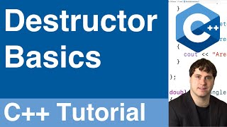 Destructor Basics  C Tutorial [upl. by Macswan]