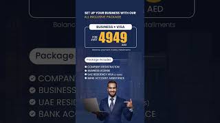 All Inclusive Business License Package for AED 4949 Easy Installment businesssetup beyourownboss [upl. by Miner917]