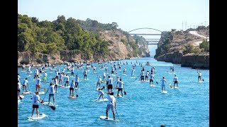 Corinth Canal SUP Crossing 2018 [upl. by Carper758]