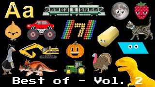 The Best of the Kids Picture Show Volume 2  Learn Shapes Colors Vehicles Animals amp More [upl. by Evilo]