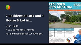 2 Residential Lots and 1 House amp Lot in Savannah Trails Subdivision Brgy Oton Iloilo [upl. by Anrol]