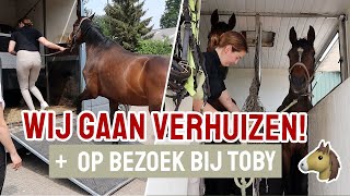 Mijn paard VERHUIZEN naar de nieuwe stal  Vlog 319 [upl. by Alleinad]