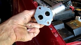 Ford F150 54L dies at idle How to replace the Idle Air Control Valve [upl. by Nollahp]