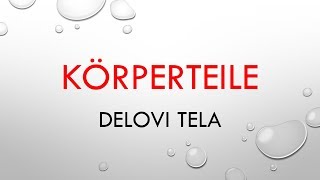 Körperteile  Delovi tela  audio lekcija br 5 [upl. by Nauqel]