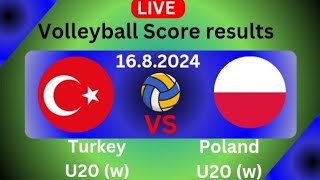 Turcja U20 w vs Polska U20 w Dzisiejszy mecz siatkówki na żywo Wynik wyniku  1682024 [upl. by Cynthla107]