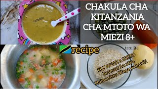 CHAKULA CHA KITANZANIA CHA MTOTO WA MIEZI 8  KINACHOIMARISHA AFYA \\BABY HEALTHY FOOD FOR 8MONTHS [upl. by Aronas]