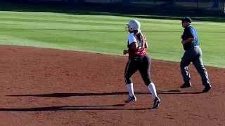 NMSU Softball v UMKC 15 Fiana Finau Homerun at 120 FPS [upl. by Viola]