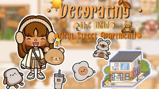 Decorating the neat street apartment aesthetic 🧋🍂🧸🧦🍂💫 [upl. by Nogas535]