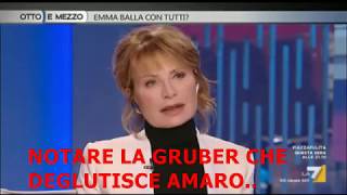 Emma Bonino parla di Bilderberg e la Gruber sbianca in faccia [upl. by Melliw894]