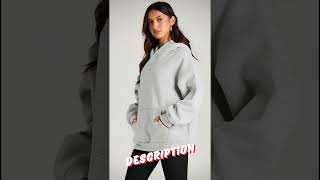 Trendy Queen Womens Oversized Hoodies Fleece Sweatshirts Long Sleeve Sweaters Pullover Fall Outfits [upl. by Ahsinnek506]