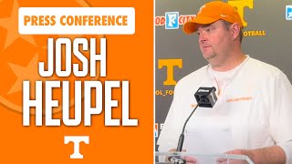 Tennessee head coach Josh Heupel talks after 710 win over Kent State [upl. by Dolloff291]