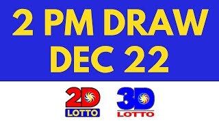 Lotto Result December 22 2023 2pm Swertres Ez2 [upl. by Breena]