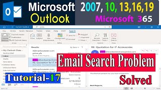 How to Rebuild Your Search Index on Microsoft Outlook How to Fix Outlook Search Problems [upl. by Moreen]