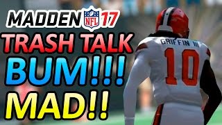 MADDEN 17 TRASH TALK  GUY RAGES AFTER TD RUN  QB RG3 LEADS TEAM ON MAD RAMPAGE [upl. by Joy878]