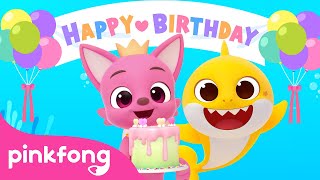 Happy Birthday Pinkfong  Baby Shark Happy Birthday Song for Kids  Pinkfong Official [upl. by Ashton173]