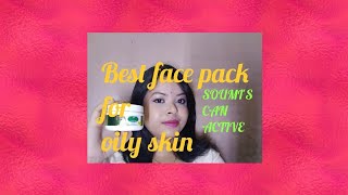 The can soumis can active face pack reviewBEST FACE PACK FOR OILY SKIN [upl. by Valer]