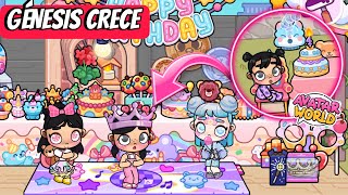 GÉNESIS CRECE FESTEJAMOS SU CUMPLEAÑOS CON UNA GRAN FIESTA EN AVATAR WORLD karola20 [upl. by Gereron398]