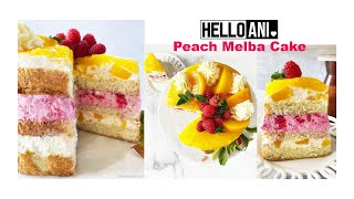 Peach Melba CakePfirsich Melba Torte [upl. by Cia597]