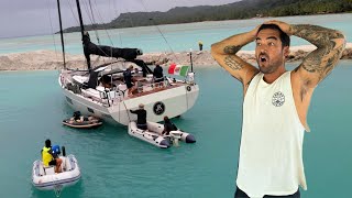 SHOCKING MOMENT HUGE YACHT RUNS AGROUND ON A REEF 😲👀  Episode 245 [upl. by Omrellug]