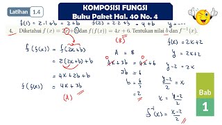 LATIHAN 15 NO 4 FUNGSI INVERS MATEMATIKAS SMA KELAS 11 kurikulummerdeka matematikasma [upl. by Renner]