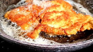 Traditional Pork Schnitzel  You Wont Have Enough of It  ASMR Cooking [upl. by Neitsirk]