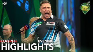 BIG UPSET Day 11 Evening Highlights  202324 Paddy Power World Darts Championship [upl. by Dusa951]