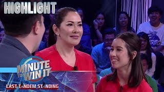 Minute To Win It Lorin Gutierrez may ibinunyag tungkol sa love life ng kanyang mommy [upl. by Alledi230]