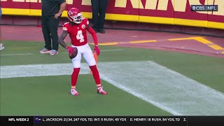 Mahomes strike hits Rice in stride for 44yard score [upl. by Primaveras204]