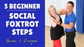 5 Social Foxtrot Steps  for Beginners [upl. by Koch267]