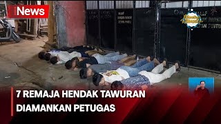 Hendak Tawuran 7 Remaja Beserta Senjata Tajam di Pancoran Diamankan Polisi  iNews Siang 0903 [upl. by Harland]