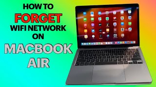 How to Forget WiFi Network on MACBOOK AIR [upl. by Hollenbeck]