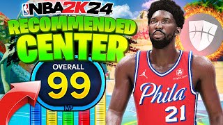 Best Build on NBA 2K24 Two Way Center Build The Anchor Popper [upl. by Kcyrred889]