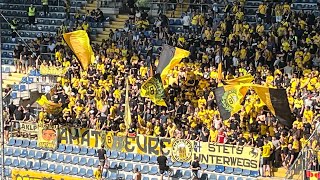 Polizeieinsatz  Stimmung vor dem Spiel Arminia Bielefeld vs Borussia Dortmund Amateure [upl. by Kathryn]