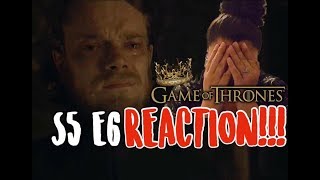 Game of Thrones S5 E6 quotUnbowed Unbent Unbrokenquot  REACTION [upl. by Ayocat]