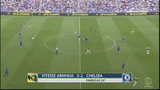 Cesc Fabregas first Chelsea goal freekick 31 victory over Vitesse Arnhem 30 July 2014 [upl. by Corena]