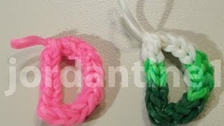 Skinny Letter D Alphabet Charm  Rainbow Loom Crazy Loom [upl. by Boylan663]