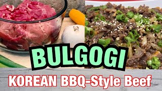 HOW TO MAKE THE BEST BULGOGI AT HOME KOREAN BBQStyle Beef [upl. by Anoek689]