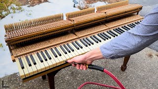 Cleaning 80 Years of Dust From a Piano [upl. by Ellinad]