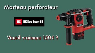 Review et test marteau perforateur Herocco Einhell avis [upl. by Noterb]