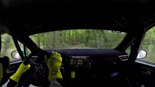 Onboard Clio Rally4  Rallye Castine  Terre dOccitanie  ES1  Quentin Ribaud amp Mélissa Declerck [upl. by Millard]