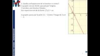 3ème  FONCTIONS LINEAIRES  Représentation graphique [upl. by Iddet]