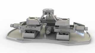 PlanarPod 6DOF Motion Platform  Vacuum 6Axis Robotic Parallel Positioning System by PI miCos [upl. by Hgeilyak]