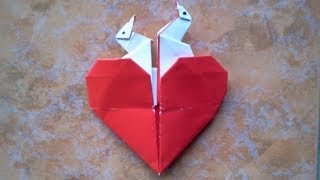 How to make Origami Heart Easy [upl. by Dnomrej]